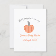 Pequena abóbora a caminho cinza laranja a