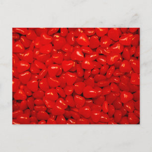 Cartão Postal Pequenas Cães de Coração Vermelho