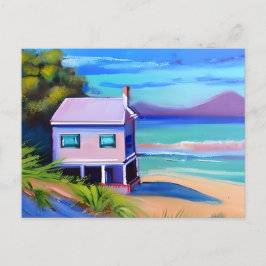 Cartão Postal Pequeno Algodão em Stilts Ocean Beach