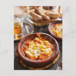 Cartão Postal Pequeno-almoço Berbere Marroquino Shakshuka Foto d