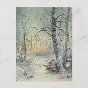 Cartão Postal Pequeno almoço do inverno