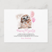 Pequeno Aniversário Da Coruja Obrigado