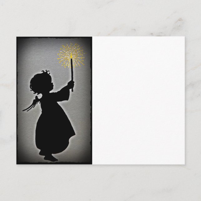 Cartão Postal Pequeno Anjo Deixa Sua Luz Brilhar (Frente)