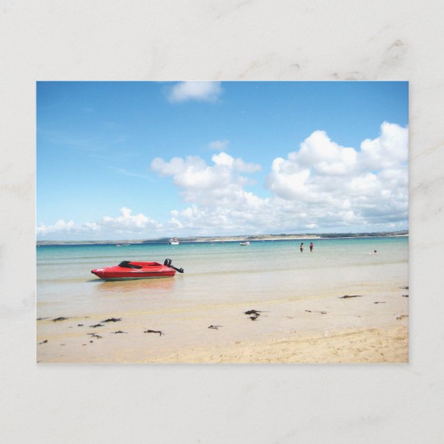 Cartão Postal Pequeno Barco Vermelho (Frente)