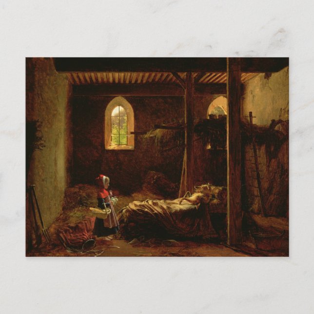 Cartão Postal Pequeno Cabelo Vermelho, c.1820 (Frente)