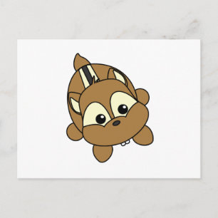Cartão Postal Pequeno Critério de Chipmunk Cute
