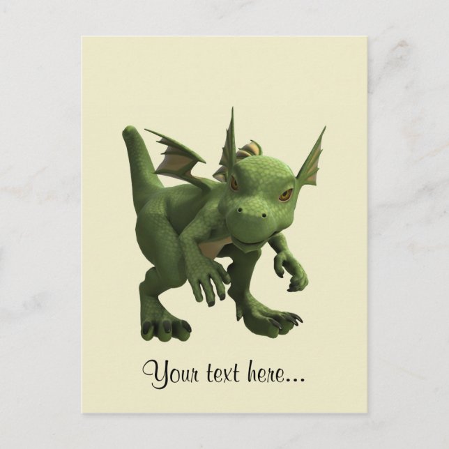 Cartão Postal Pequeno Dragão (Frente)