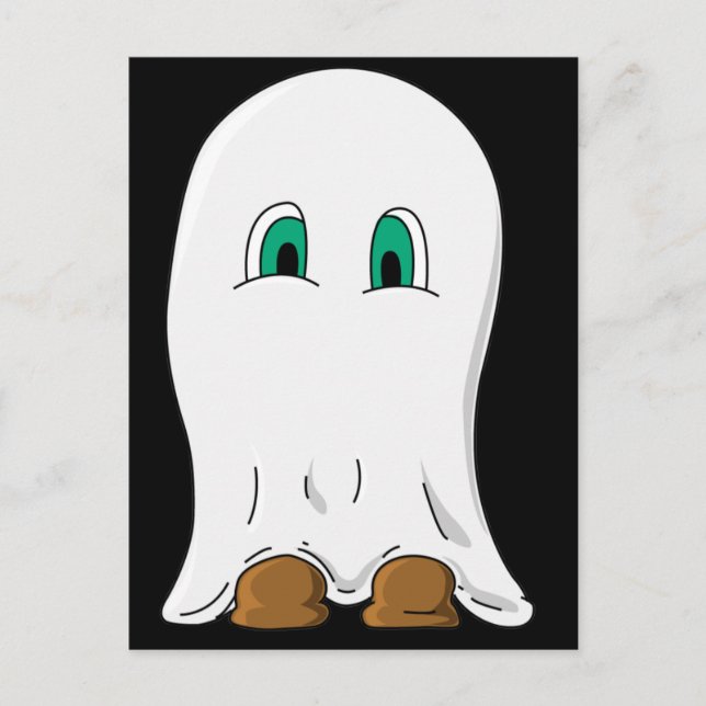 Cartão Postal Pequeno Fantasma (Frente)