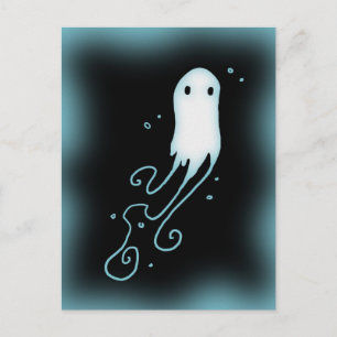 Cartão Postal Pequeno Fantasma com Sujeiras