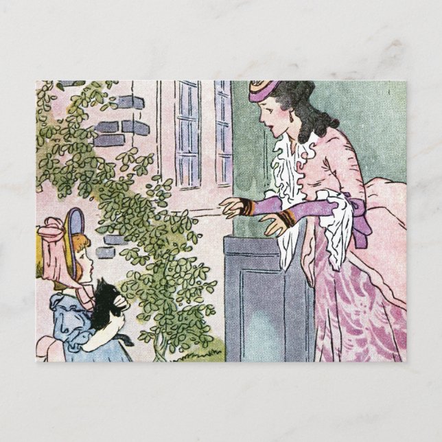 Cartão Postal Pequeno Gatinho Preto (Frente)