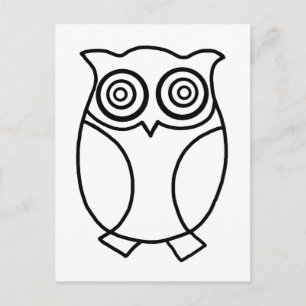 Cartão Postal Pequeno Hoot