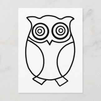 Cartão Postal Pequeno Hoot