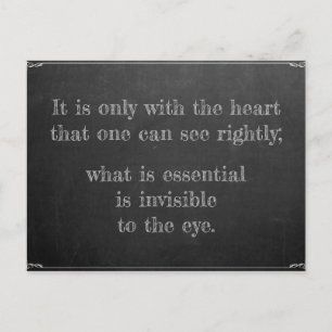 Cartão Postal Pequeno Príncipe Zitat