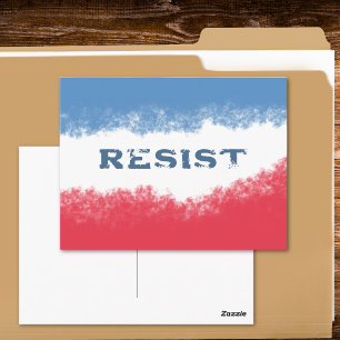 Cartão Postal Pequeno Resistir Patriótico Político