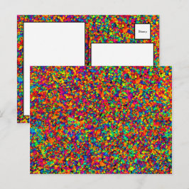 Cartão Postal Pequeno Splatter - Cartão-postal