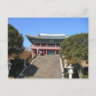 Cartão Postal Pequeno Templo sobre Escadas, Jeju