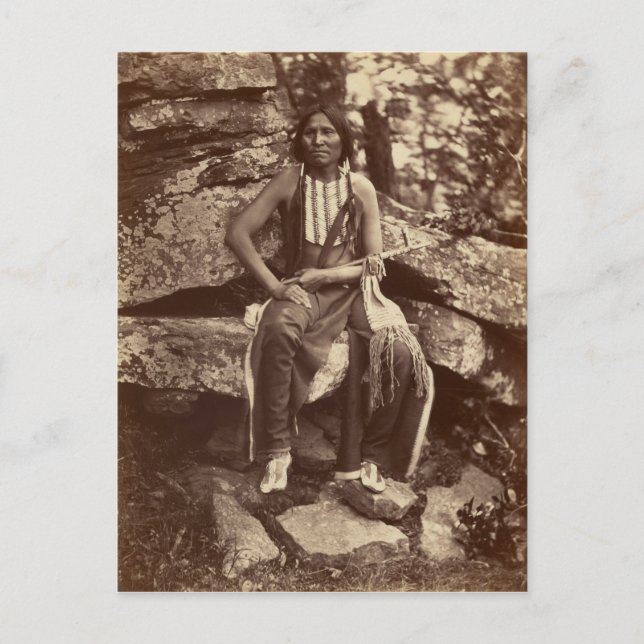 Cartão Postal Pequeno Urso, Cheyenne, 1875 (Frente)