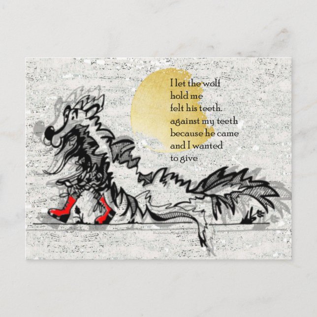 Cartão Postal Pequeno Vermelho (Frente)