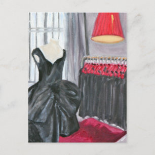 Cartão Postal "Pequeno Vestido Negro"