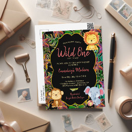 Cartão Postal Pequenos Animais Selvagens