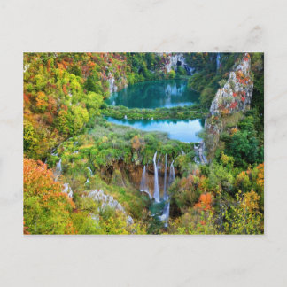 Cartão Postal Pequenos Lagos na Croácia