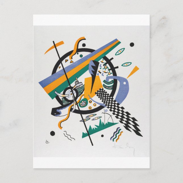 Cartão Postal Pequenos mundos IV, Abstrato, Wassily Kandinsky (Frente)