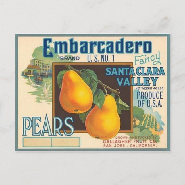 Cartão Postal Pêras (Frente)