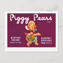 Cartão Postal Peras de Porco