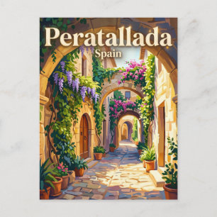 Cartão Postal Peratallada Espanha