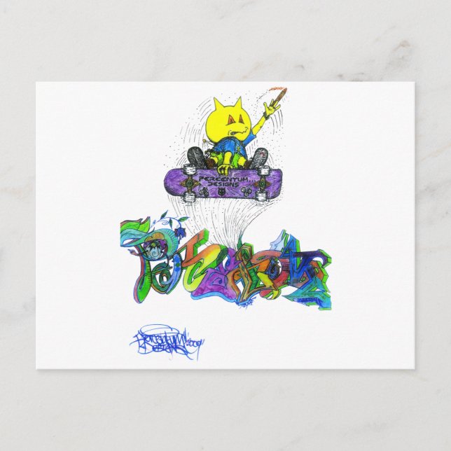 Cartão Postal Percentum Ollie (Frente)