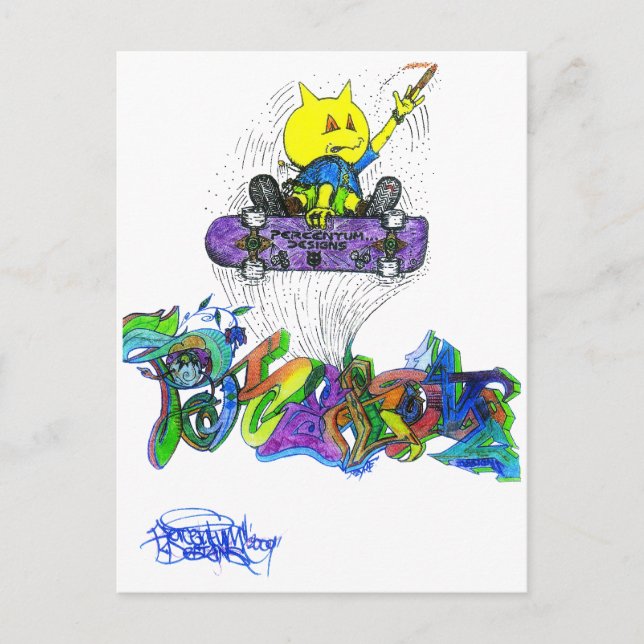 Cartão Postal Percentum Ollie (Frente)