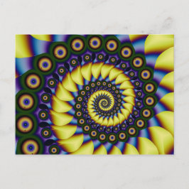 Cartão Postal Percepção de profundidade Fratural Legal Abstrato-