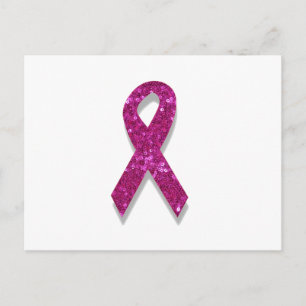 Cartão Postal percepção sequencial do cancer de mama rosa