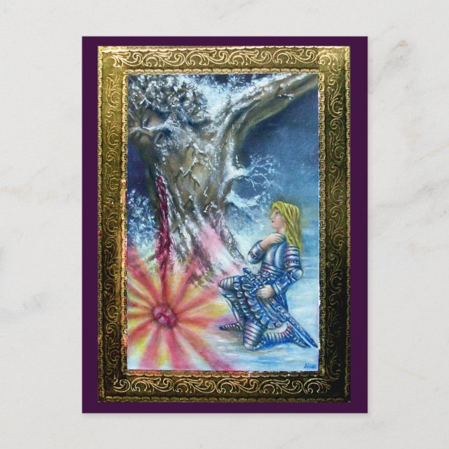 CARTÃO POSTAL PERCEVAL E VISÃO DO SANTO GRAAL (Frente)