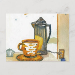 Cartão Postal Percolando Algumas Críquete De CaféArte De Café Di