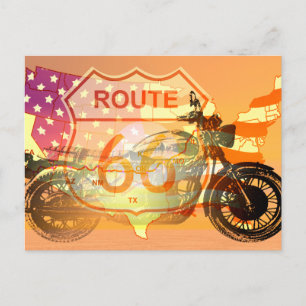 Cartão Postal Percorra a Rota 66