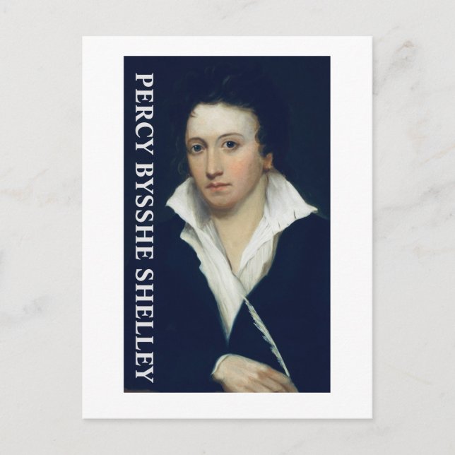Cartão Postal Percy Bysshe Shelley (Frente)