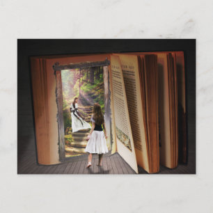 Cartão Postal Perder imaginação ao ler livros