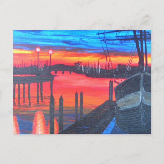 Cartão Postal Peregrino ao amanhecer (Frente)