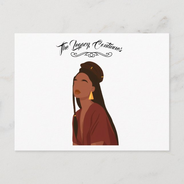 Cartão Postal Perfect for Black History Month 2026 celebration (Frente)