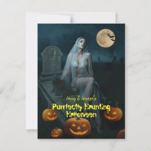 Cartão Postal Perfeitamente Assombrado Halloween