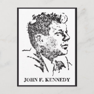 Cartão Postal Perfil de John F. Kennedy em 1963