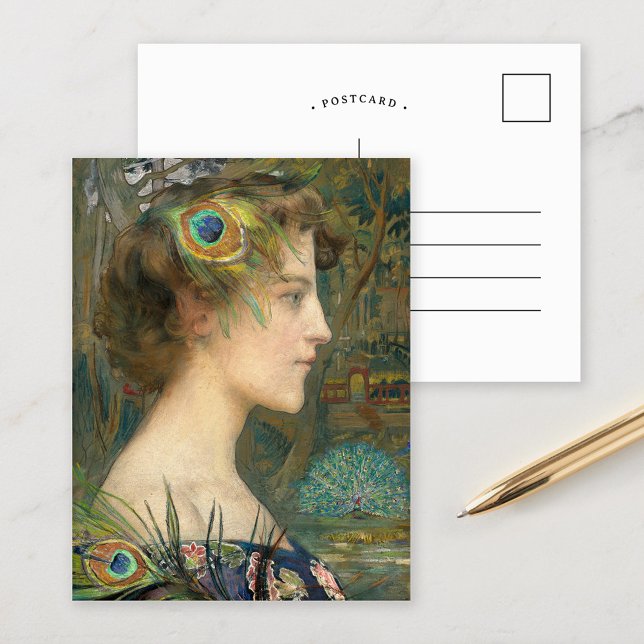 Cartão Postal Perfil Peacock | Edgard Maxence (Criador carregado)