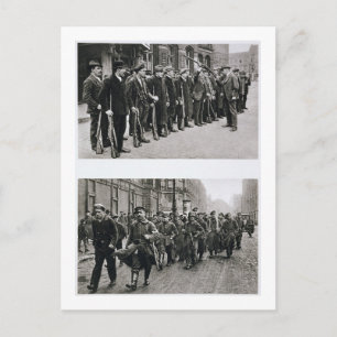 Cartão Postal Perfuração dos Spartacistas (top) Revolucionári