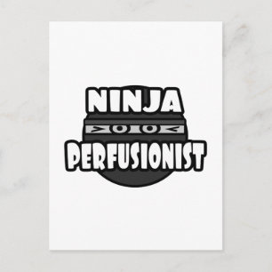 Cartão Postal Perfusionista Ninja