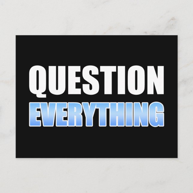 Cartão Postal Perguntar Tudo (Frente)