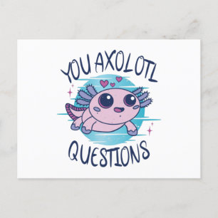Cartão Postal Perguntas axolotl
