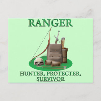 Cartão Postal Perigo: Caçador, Protetor, Sobrevivente