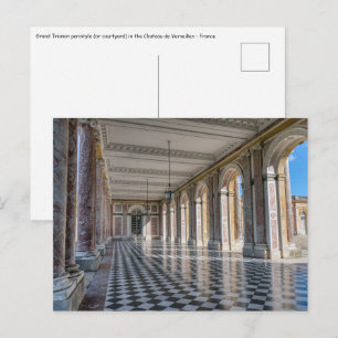 Cartão Postal peristilo do Grand Trianon no palácio de Versalhes