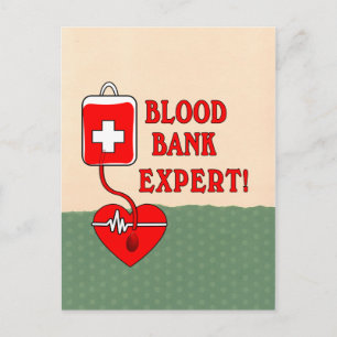 CARTÃO POSTAL PERITOS DO BANCO DE SANGUE